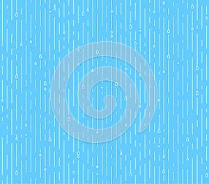 Rain vector pattern. It s rainy, season background in simple flat style